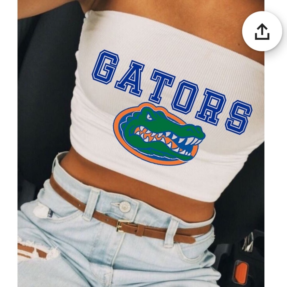 University of Florida- White Gators Tube Top - Size Medium! Never worn!